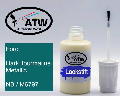 Ford, Dark Tourmaline Metallic, NB / M6797: 20ml Lackstift, von ATW Autoteile West.